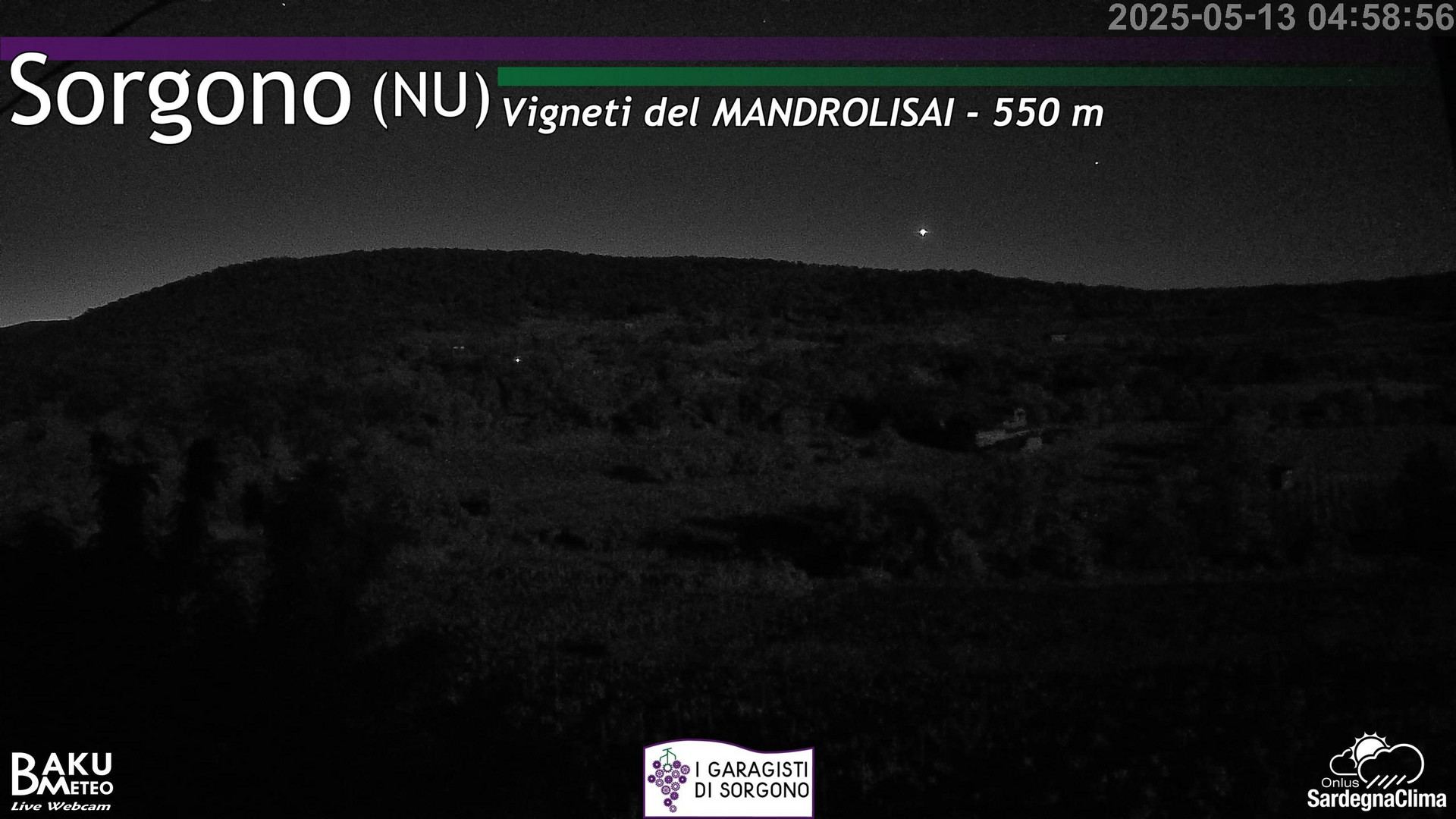 time-lapse frame, Sorgono webcam