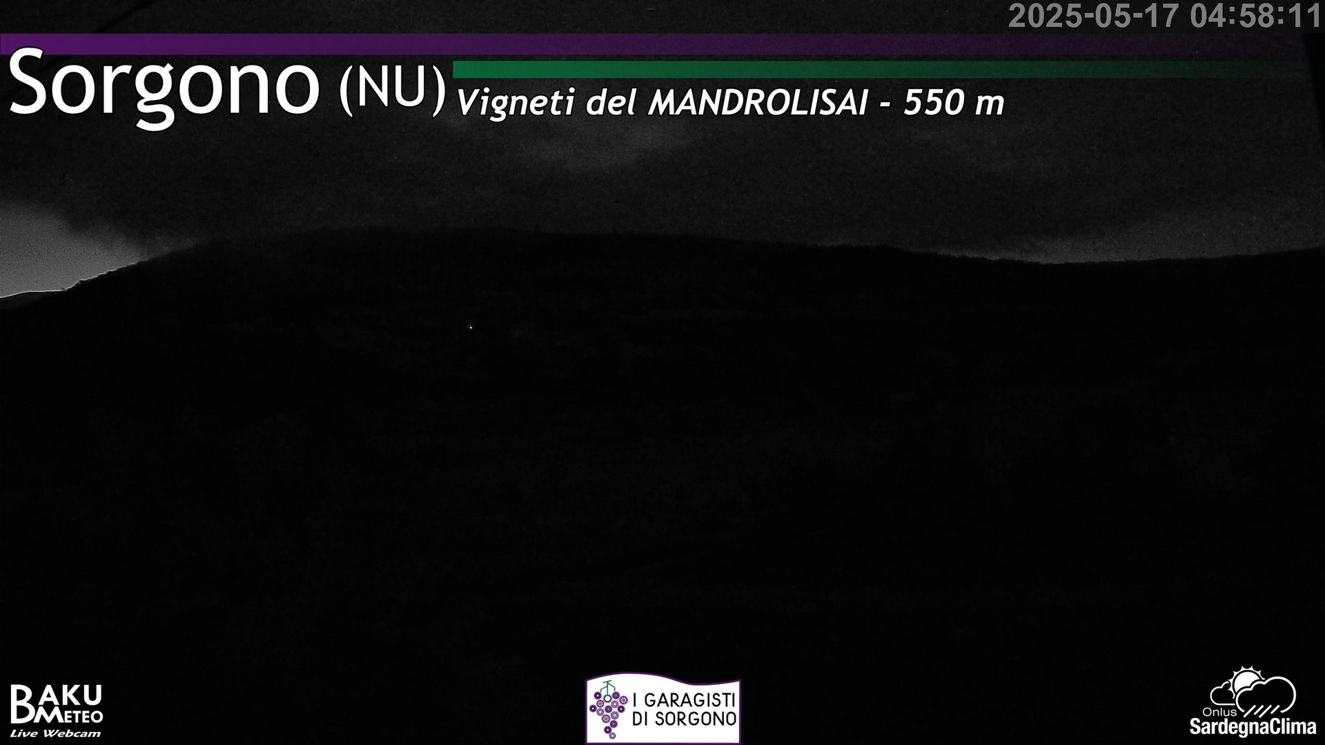 time-lapse frame, Sorgono webcam