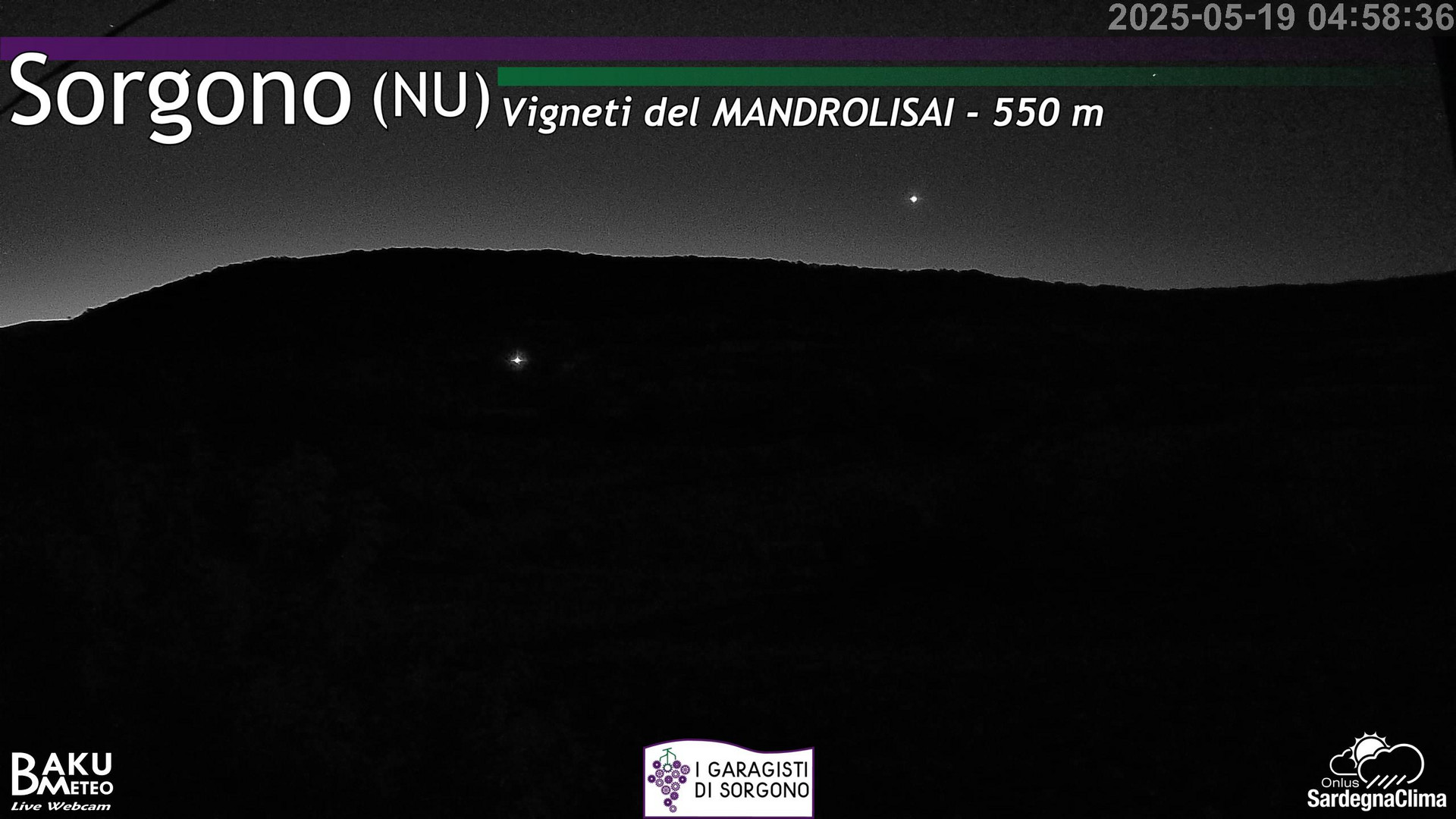 time-lapse frame, Sorgono webcam
