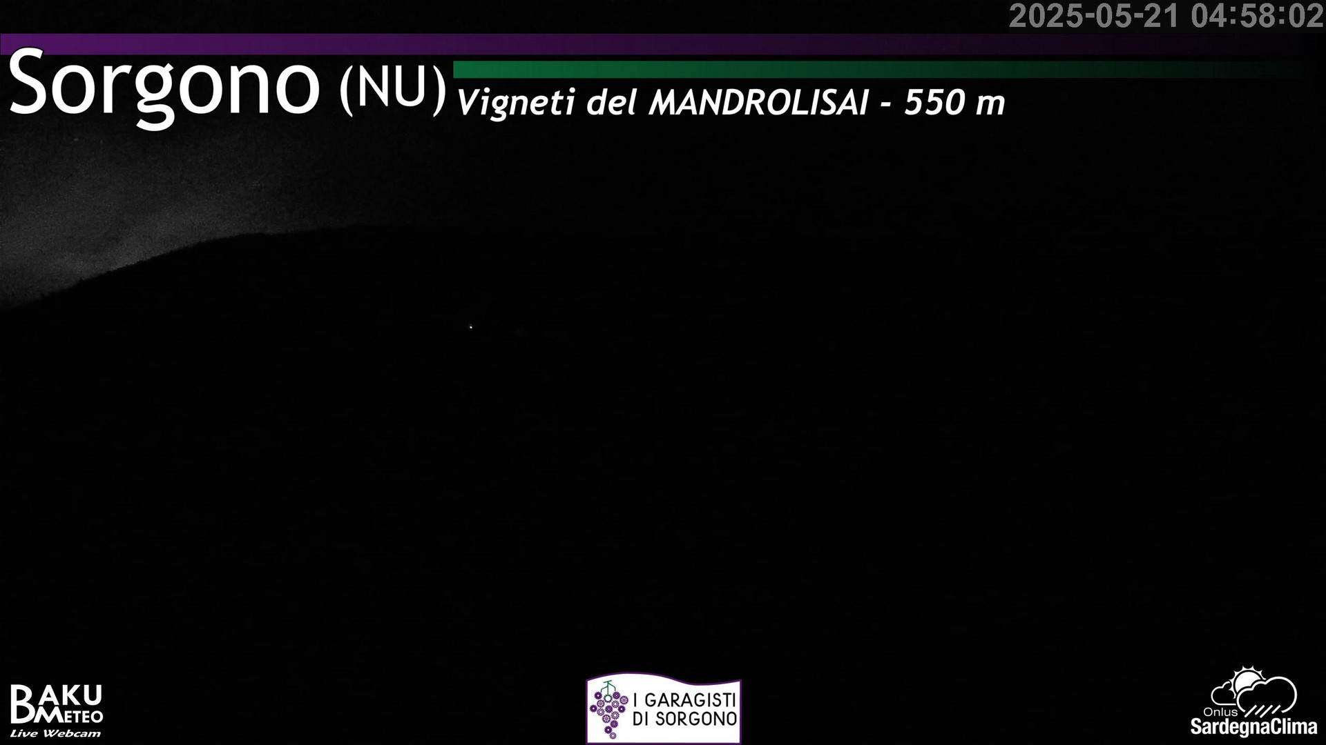 time-lapse frame, Sorgono webcam