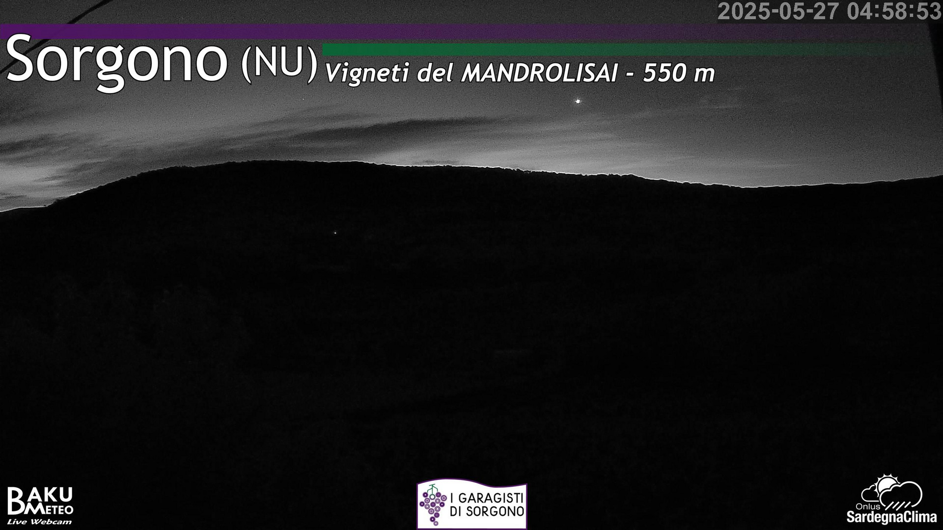 time-lapse frame, Sorgono webcam