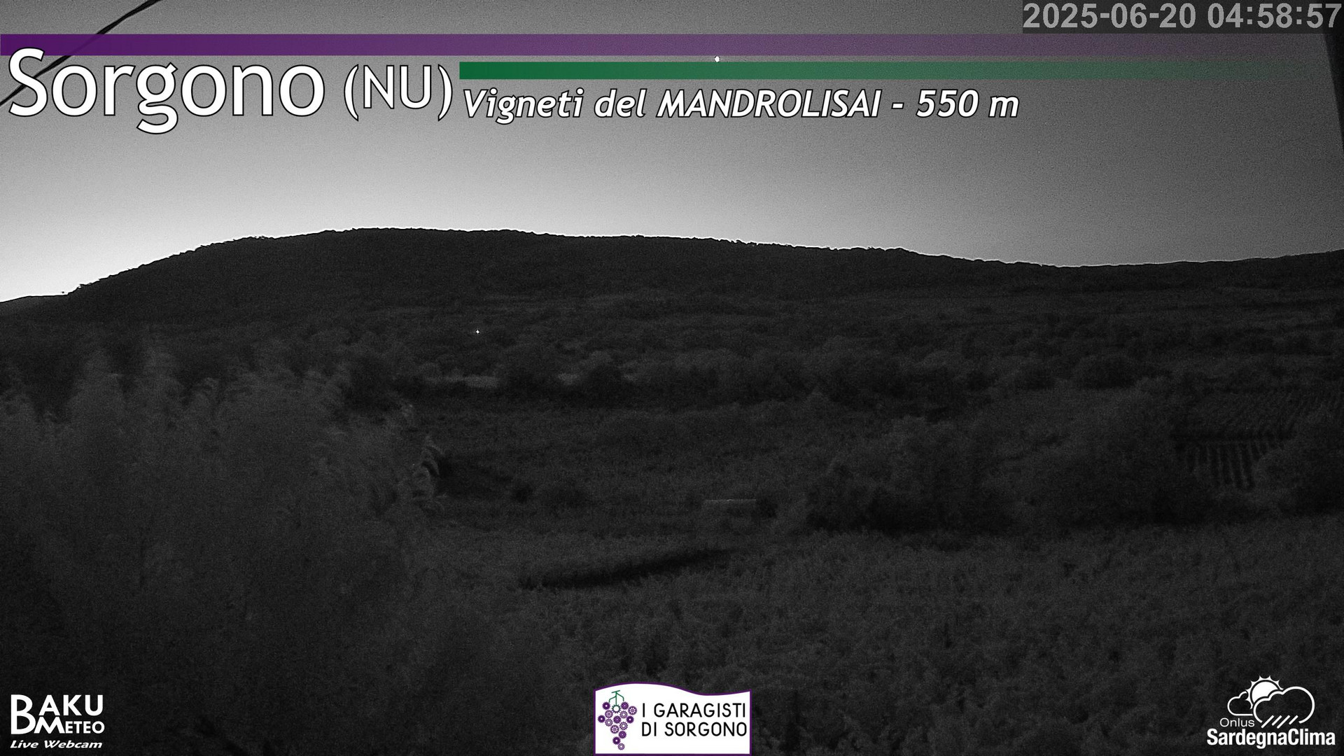 time-lapse frame, Sorgono webcam