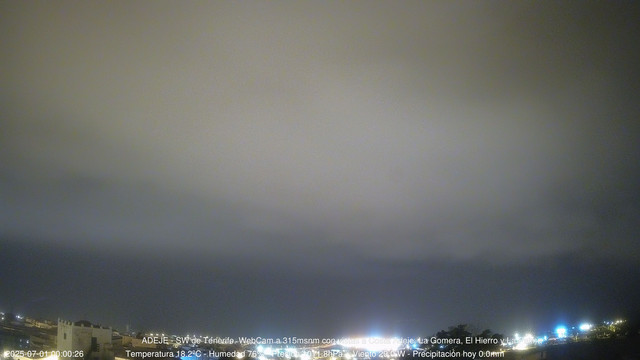 time-lapse frame, Adeje SW webcam