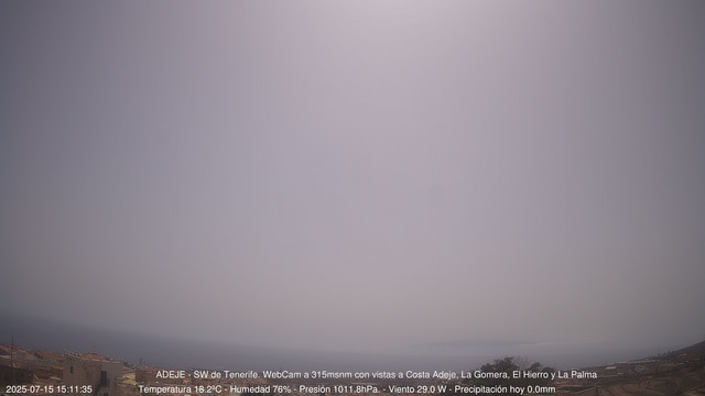 time-lapse frame, Adeje SW webcam