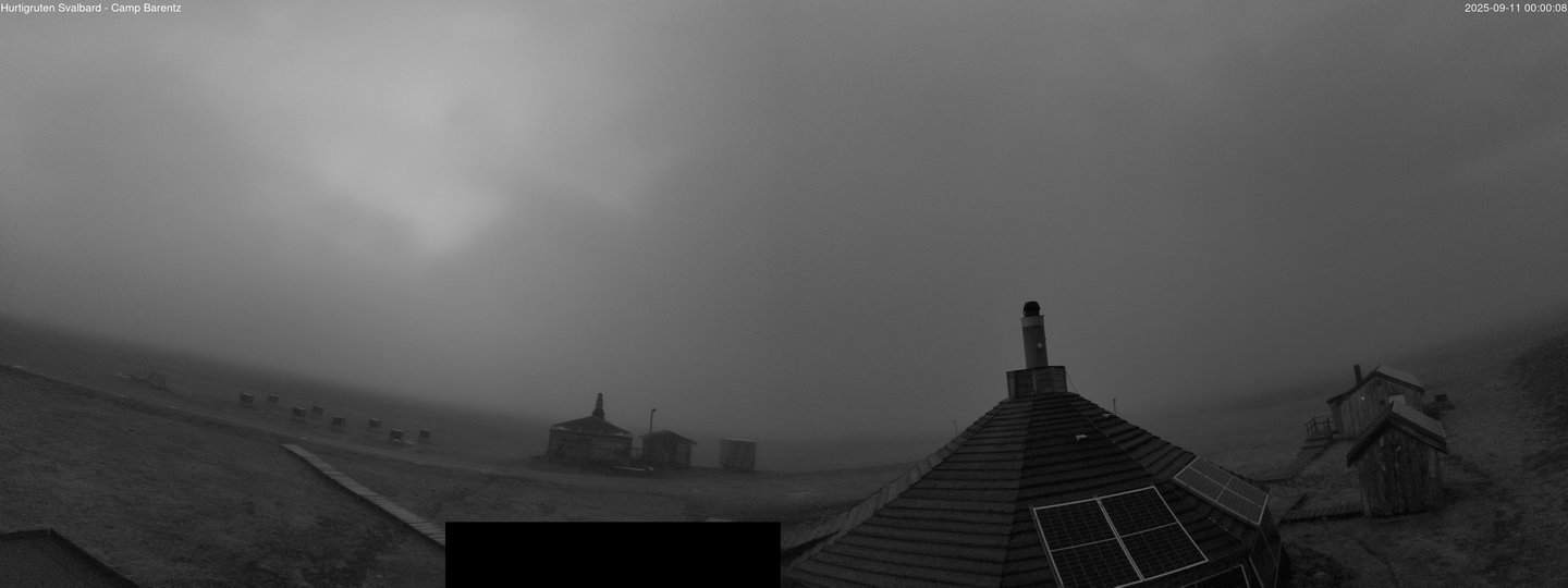 time-lapse frame, Hurtigruten Svalbard - Camp Barentz webcam
