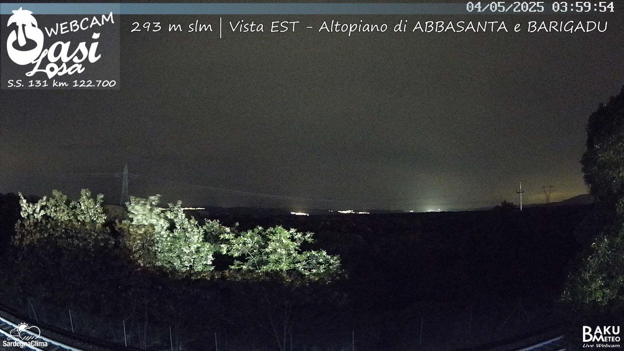time-lapse frame, Abbasanta webcam