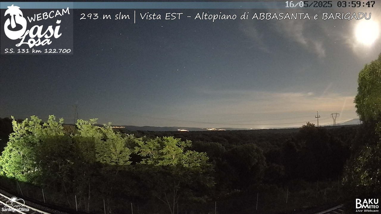 time-lapse frame, Abbasanta webcam