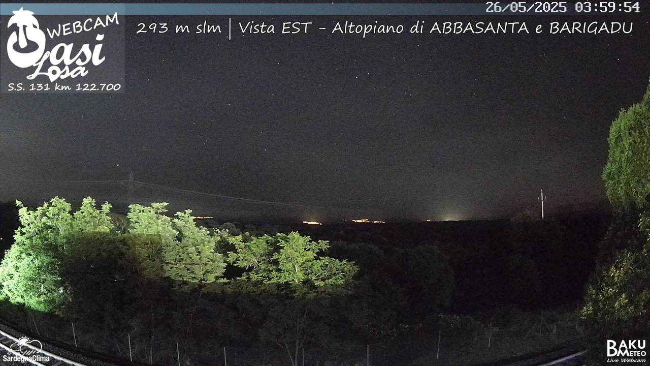 time-lapse frame, Abbasanta webcam