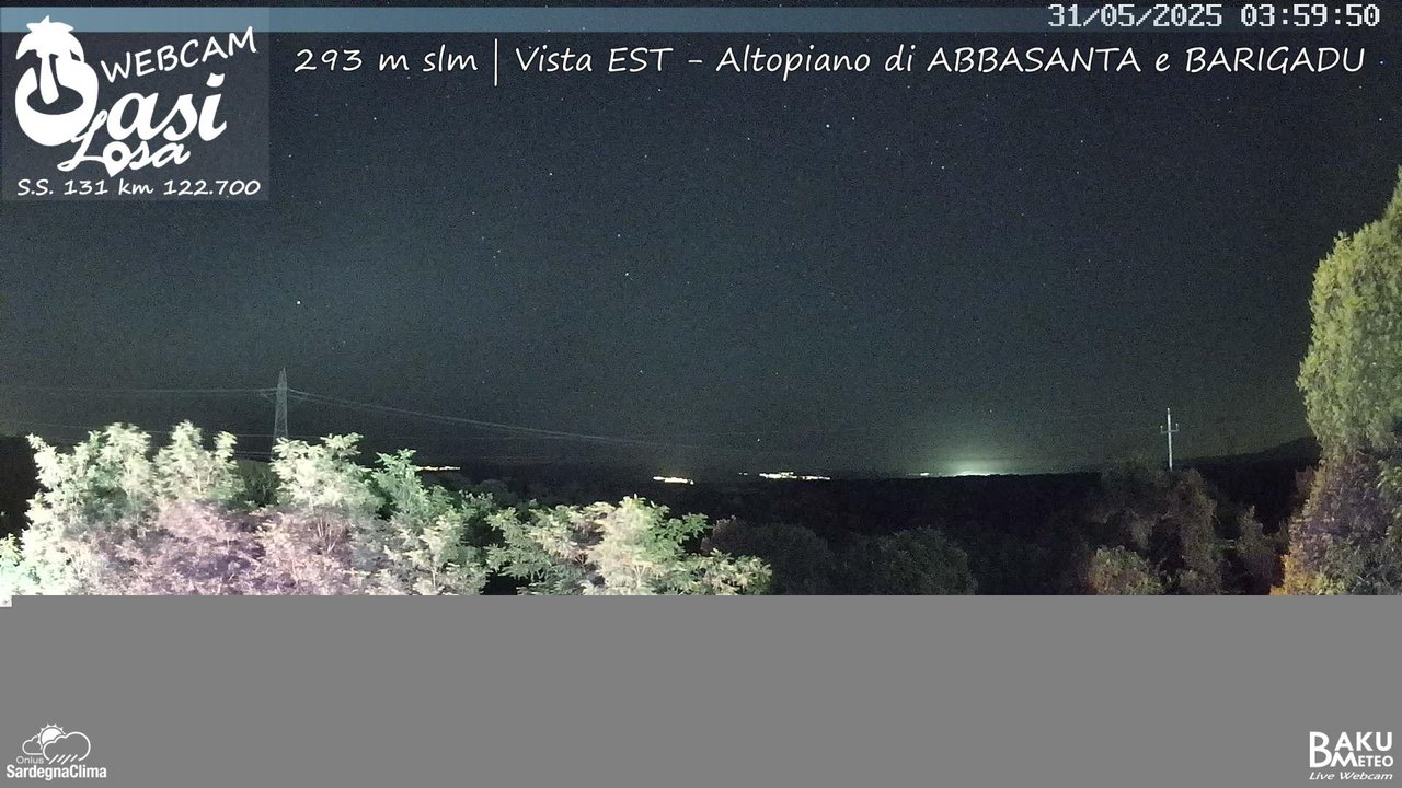 time-lapse frame, Abbasanta webcam