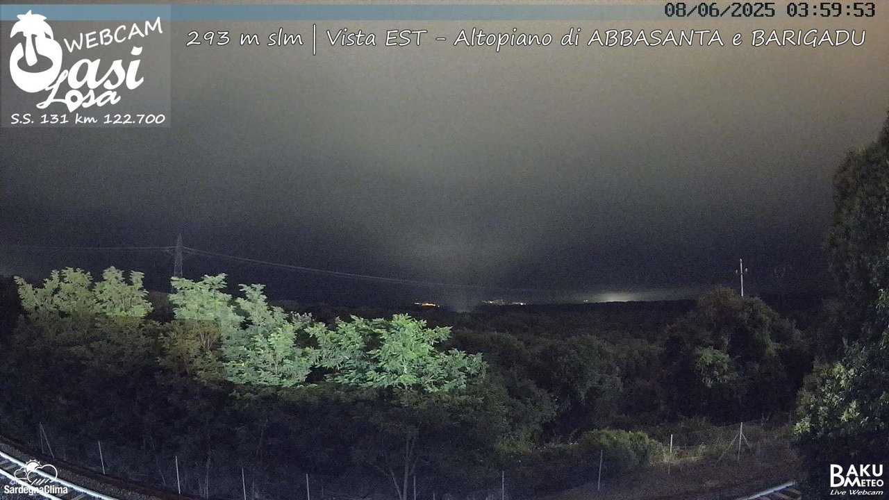 time-lapse frame, Abbasanta webcam