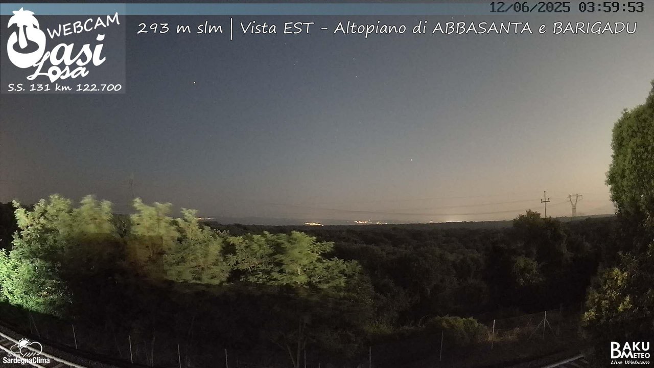 time-lapse frame, Abbasanta webcam