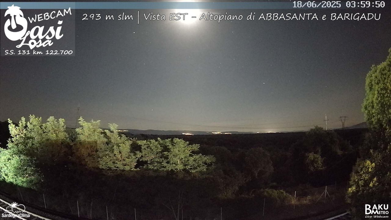time-lapse frame, Abbasanta webcam