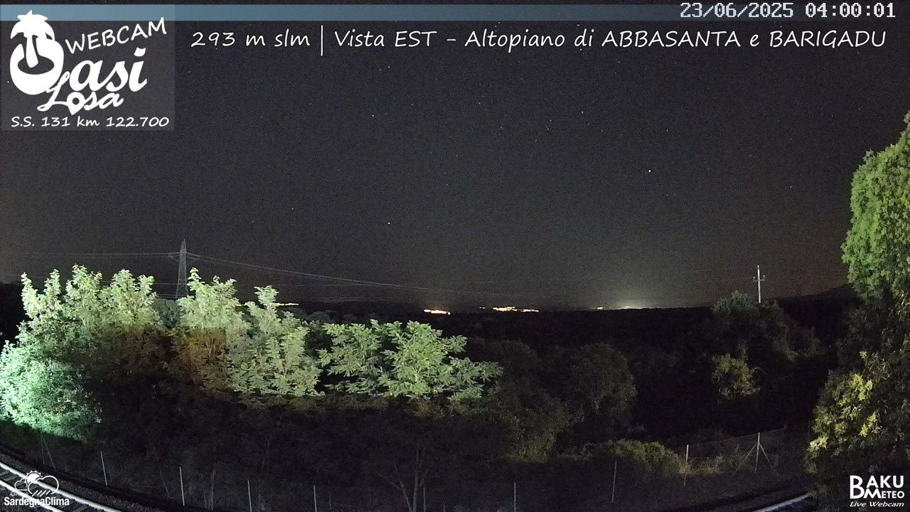 time-lapse frame, Abbasanta webcam