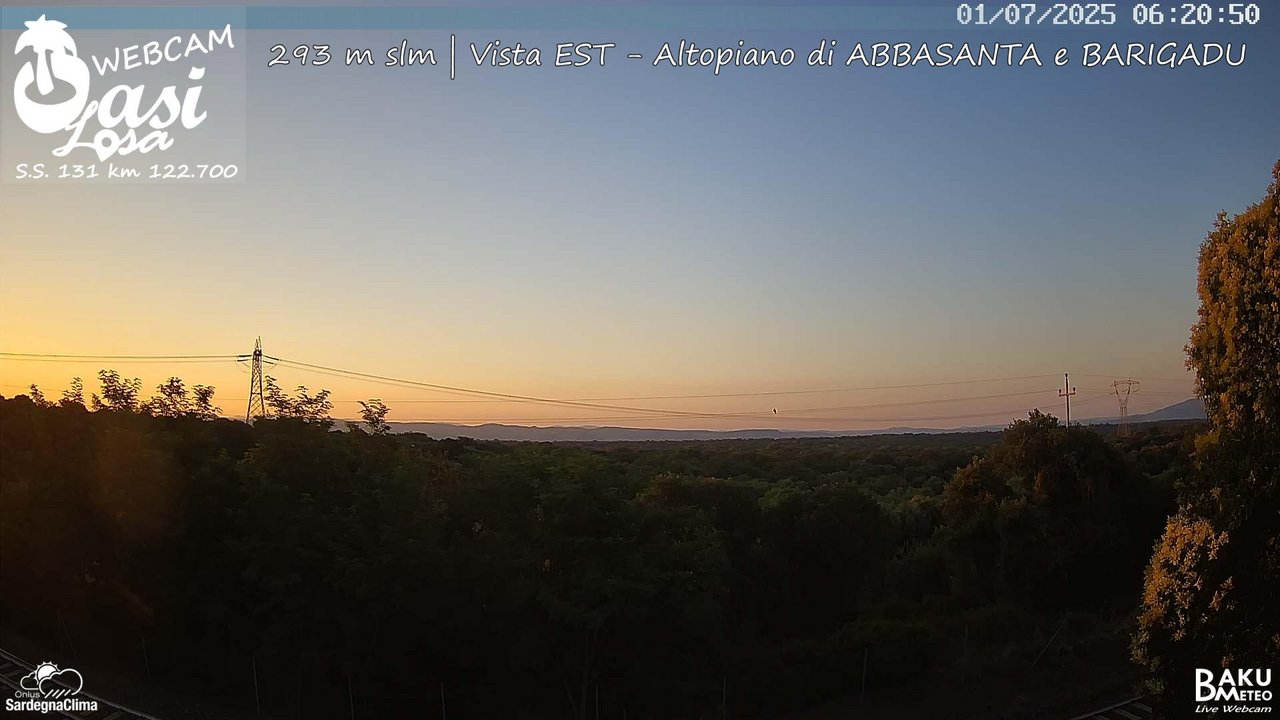 time-lapse frame, Abbasanta webcam