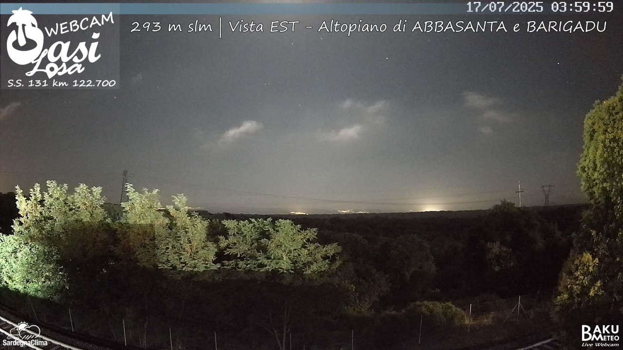 time-lapse frame, Abbasanta webcam