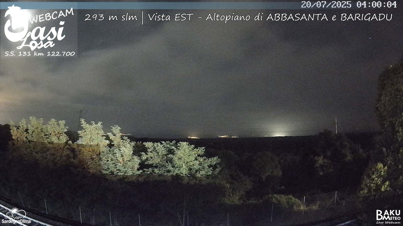time-lapse frame, Abbasanta webcam