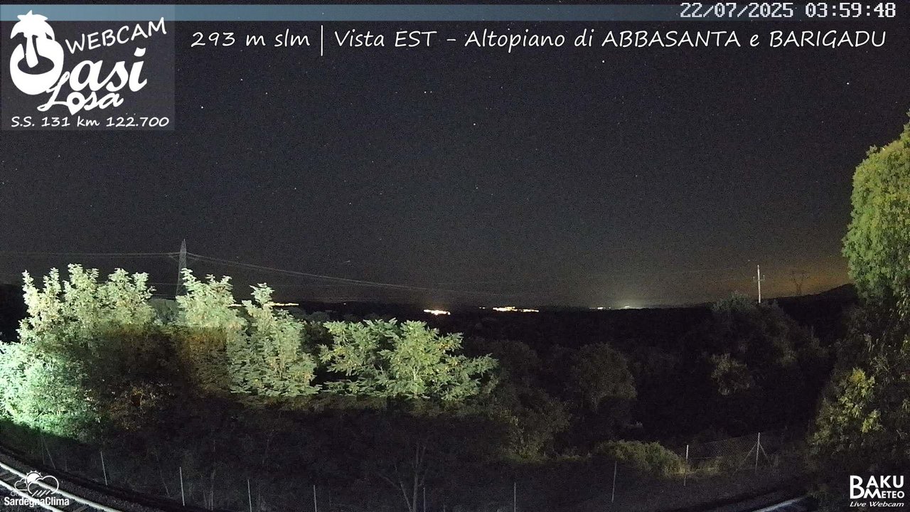 time-lapse frame, Abbasanta webcam