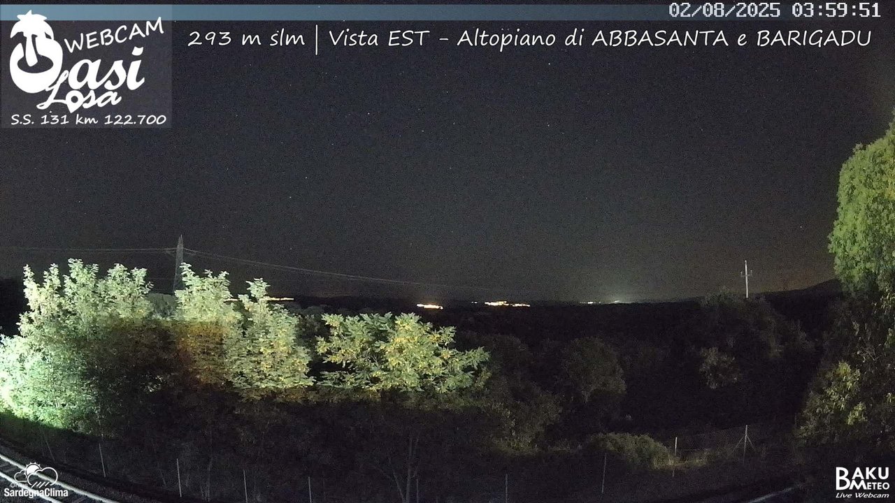 time-lapse frame, Abbasanta webcam
