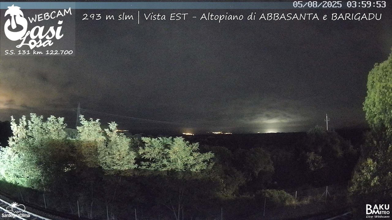 time-lapse frame, Abbasanta webcam