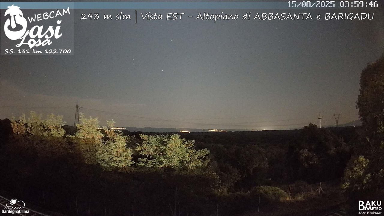 time-lapse frame, Abbasanta webcam