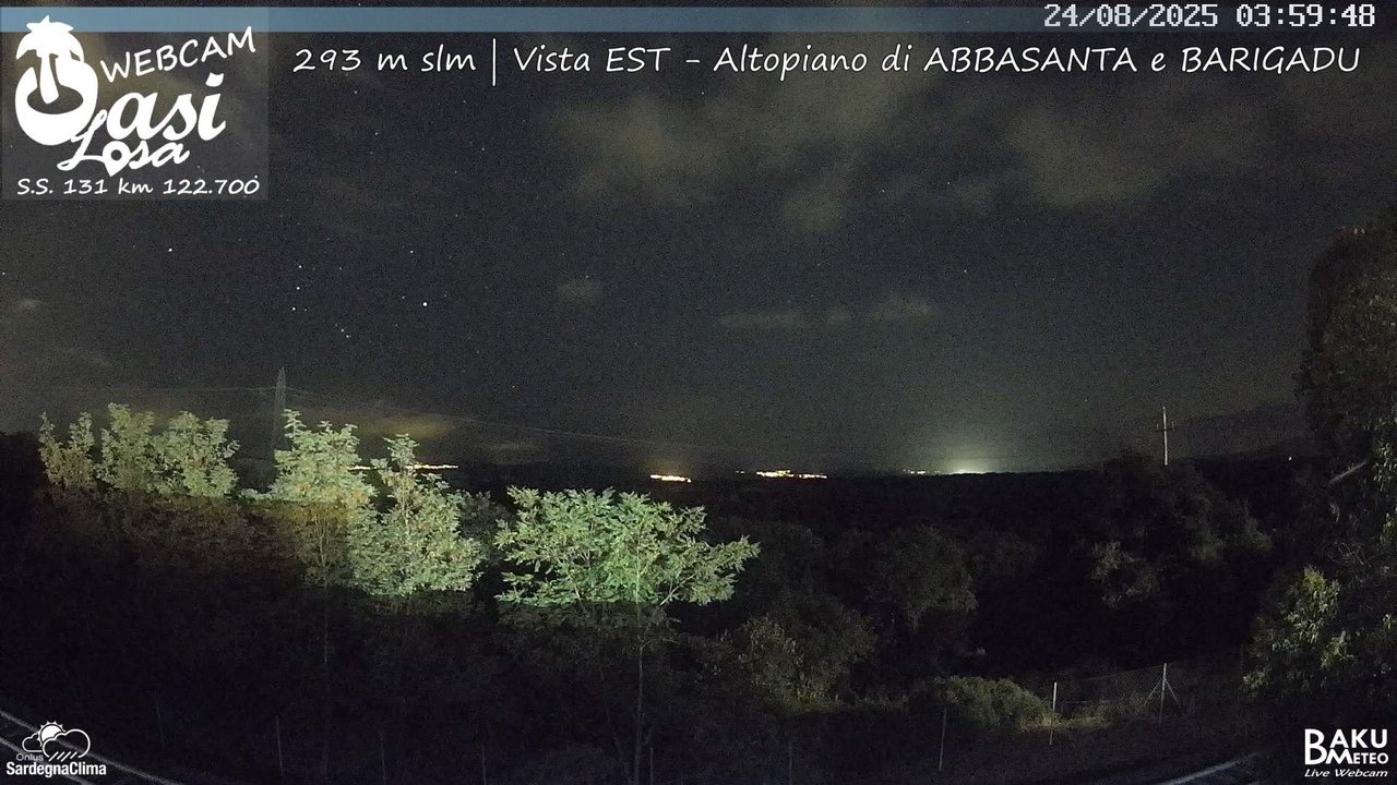 time-lapse frame, Abbasanta webcam