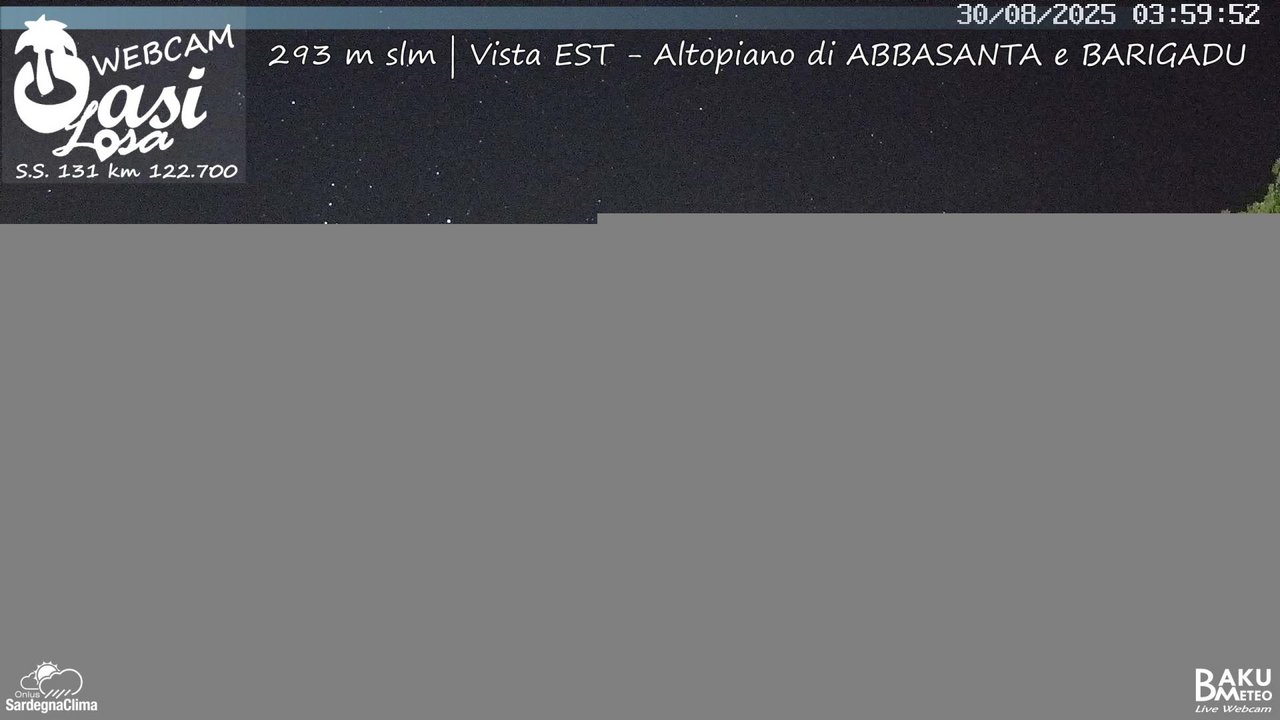 time-lapse frame, Abbasanta webcam