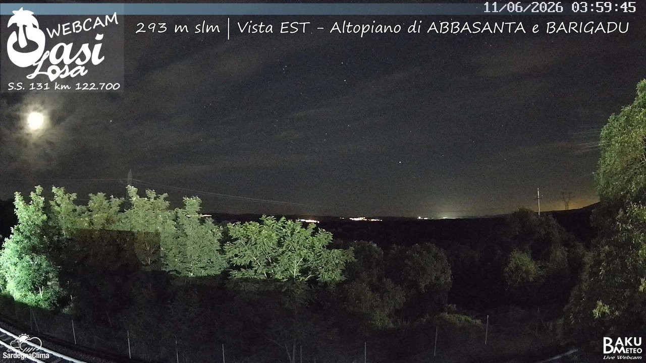 time-lapse frame, Abbasanta webcam