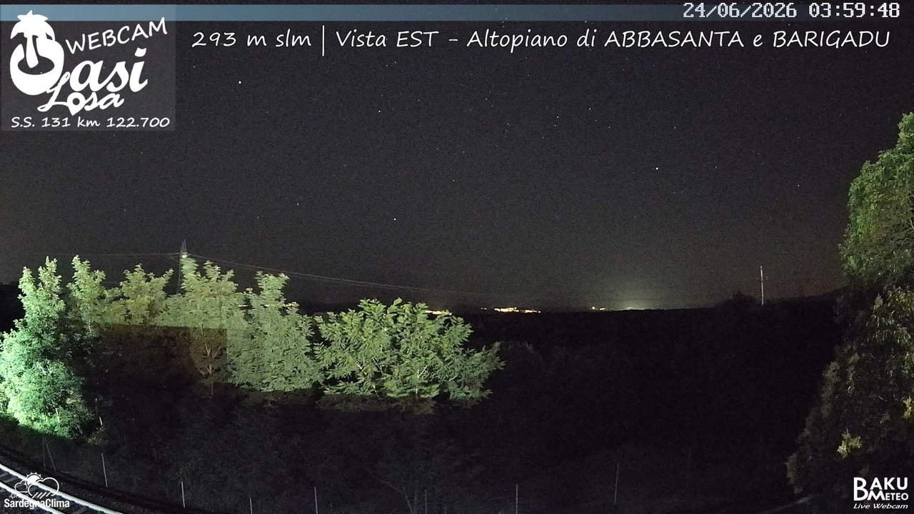 time-lapse frame, Abbasanta webcam