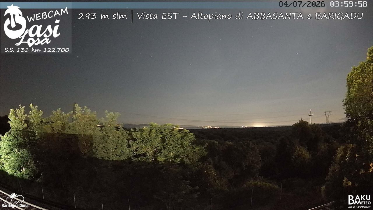 time-lapse frame, Abbasanta webcam