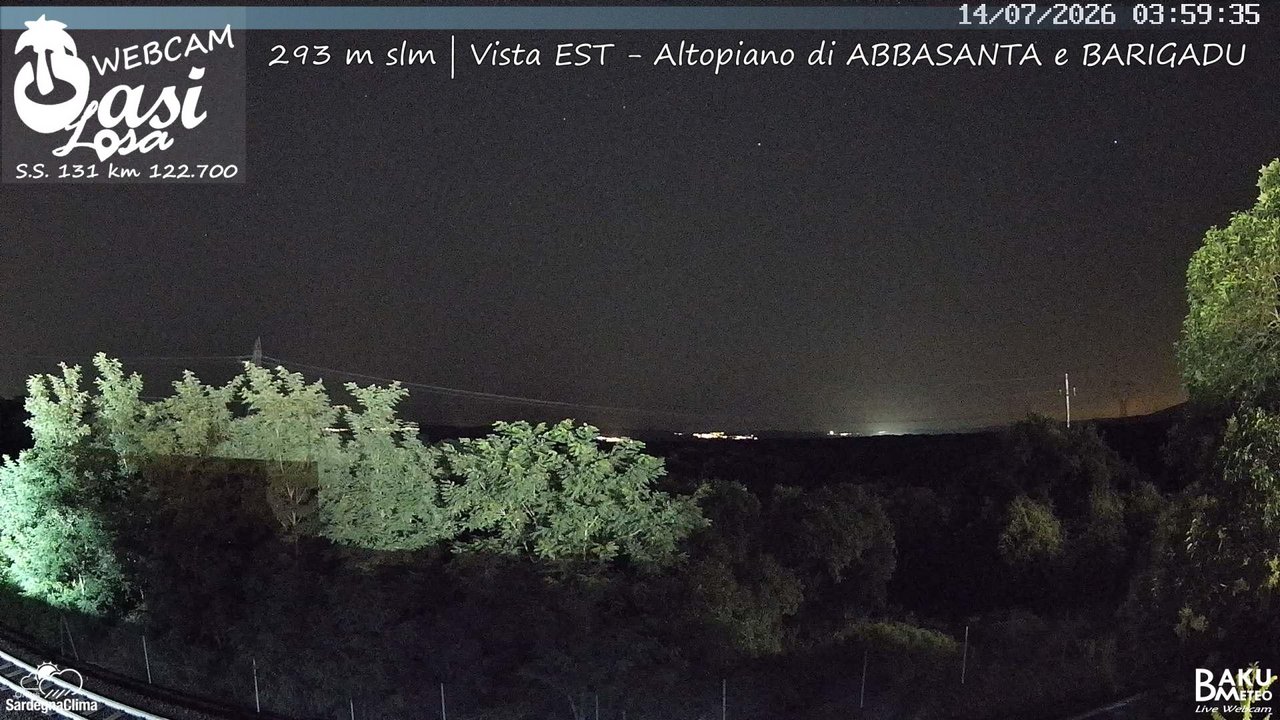 time-lapse frame, Abbasanta webcam