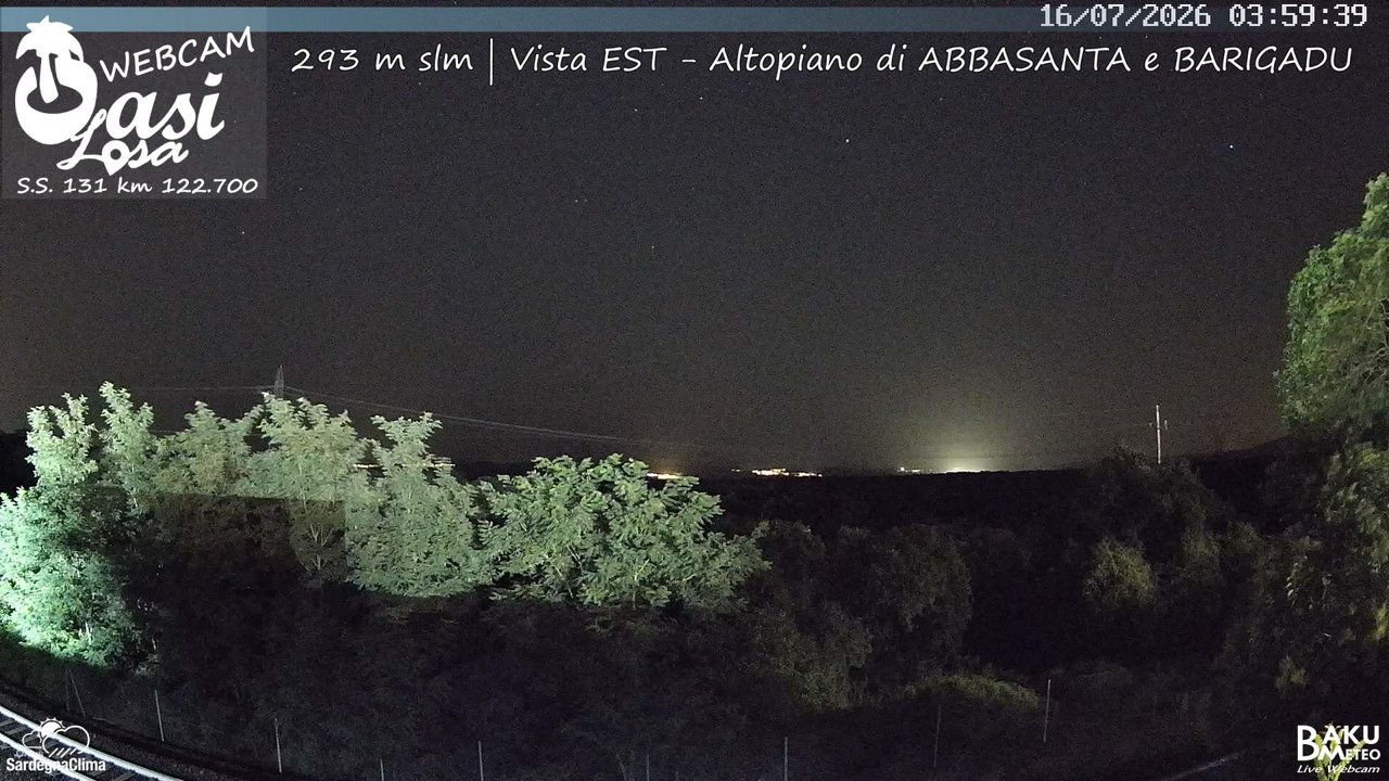 time-lapse frame, Abbasanta webcam