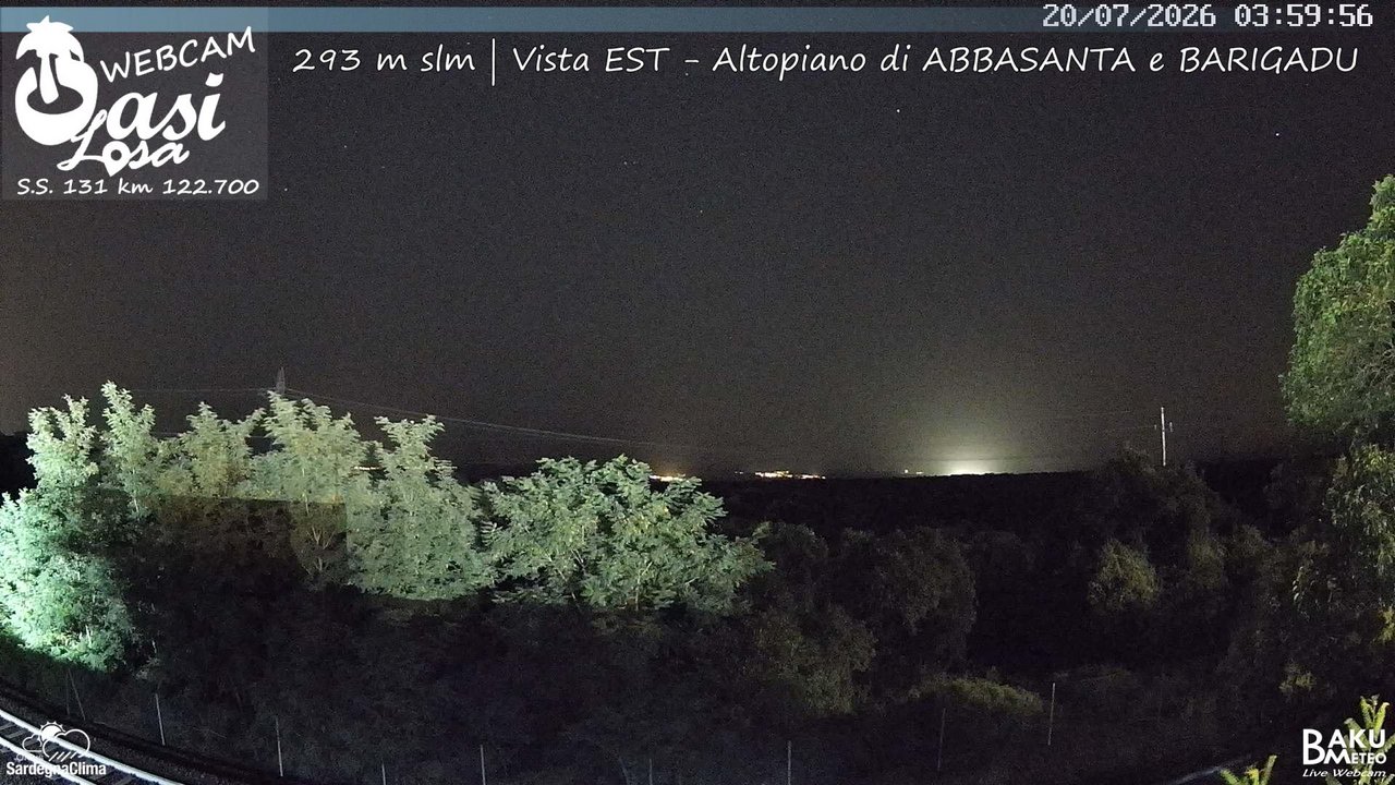 time-lapse frame, Abbasanta webcam