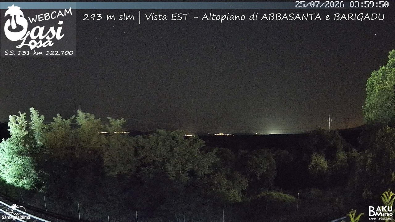 time-lapse frame, Abbasanta webcam