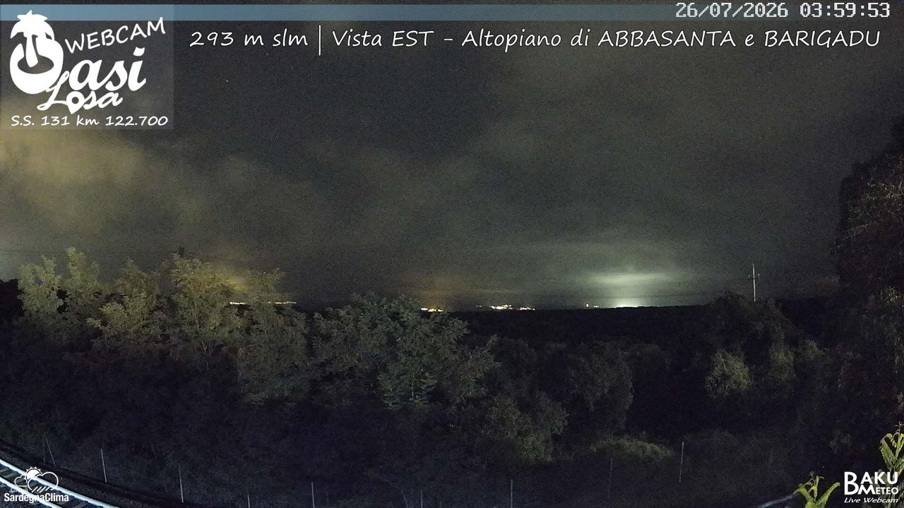 time-lapse frame, Abbasanta webcam