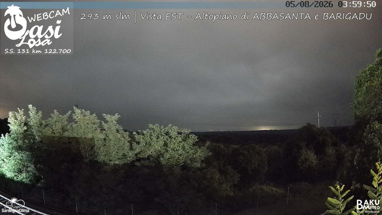 time-lapse frame, Abbasanta webcam