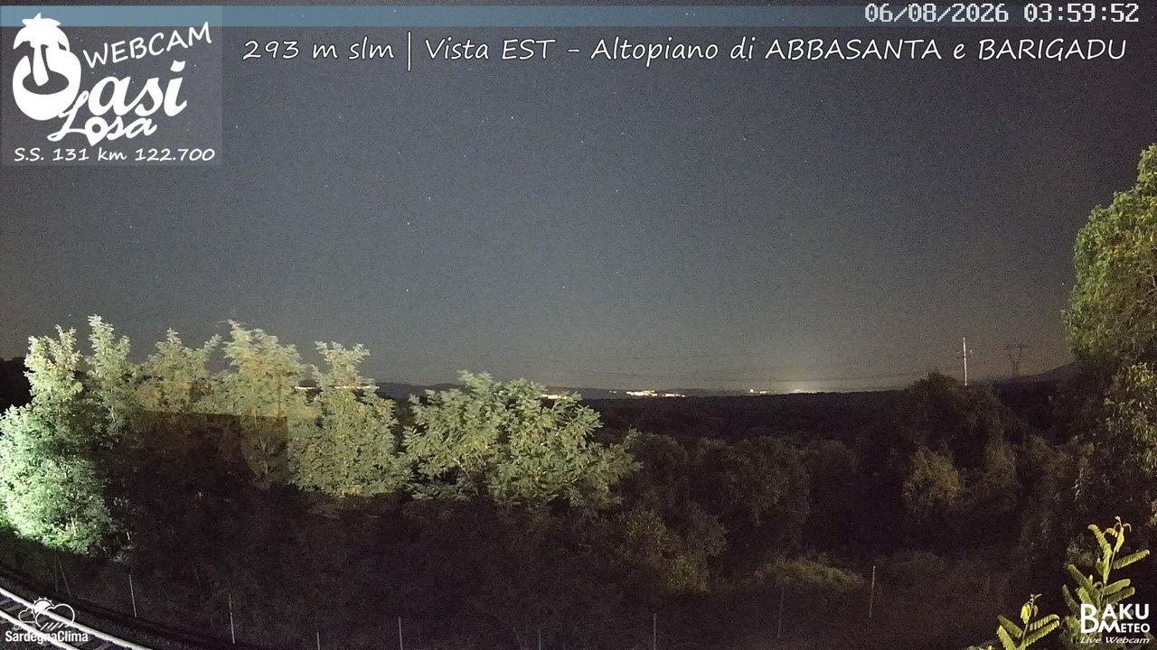 time-lapse frame, Abbasanta webcam