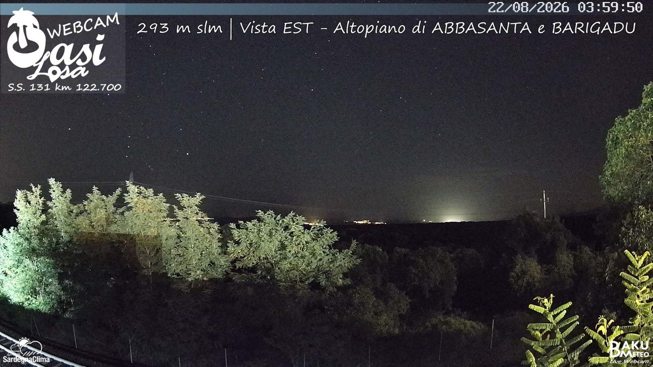 time-lapse frame, Abbasanta webcam