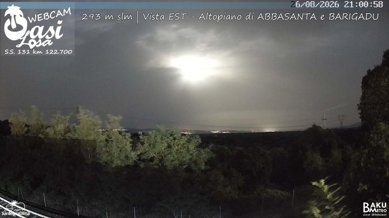 time-lapse frame, Abbasanta webcam