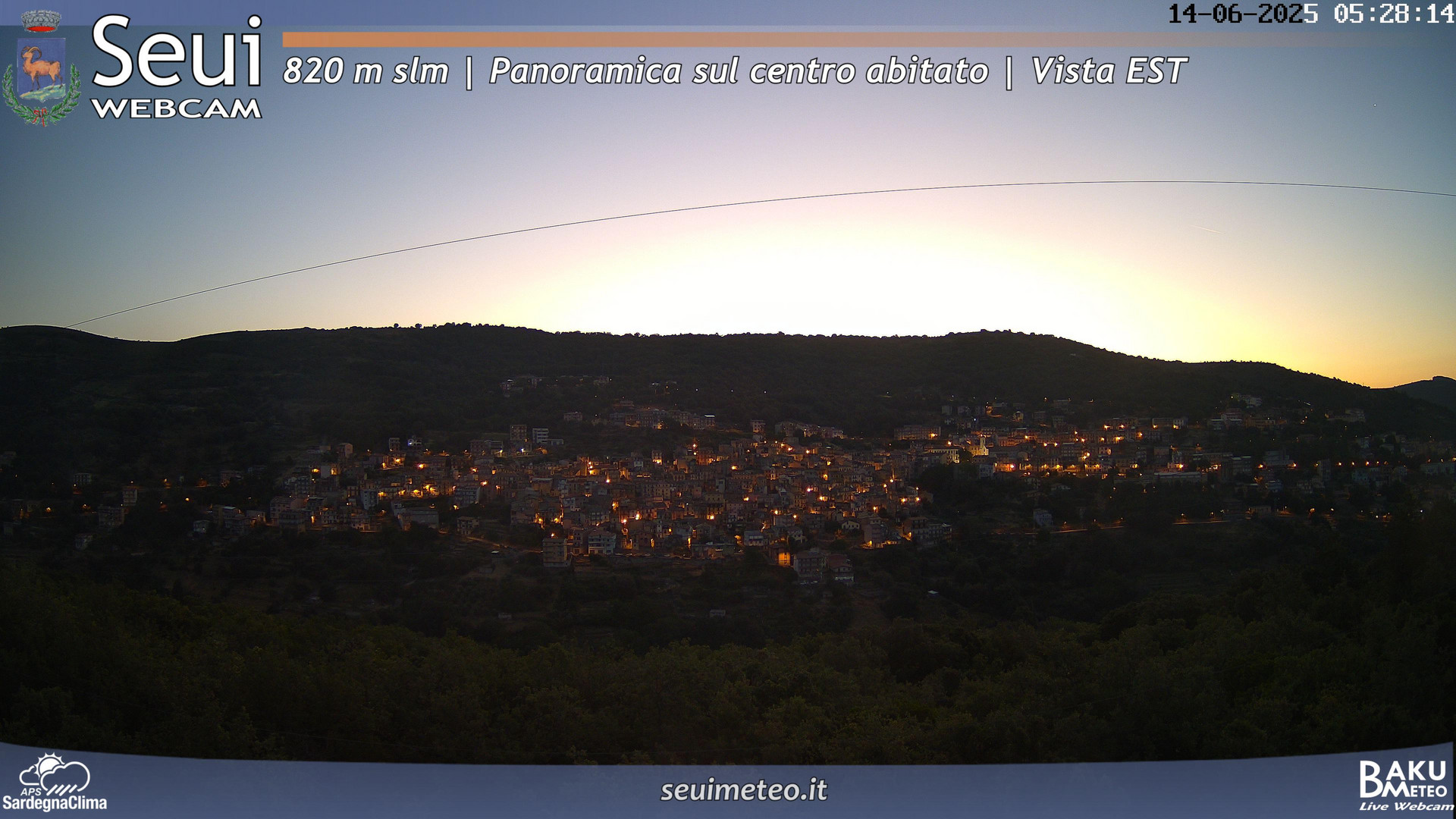 time-lapse frame, Seui Cuccaioni webcam