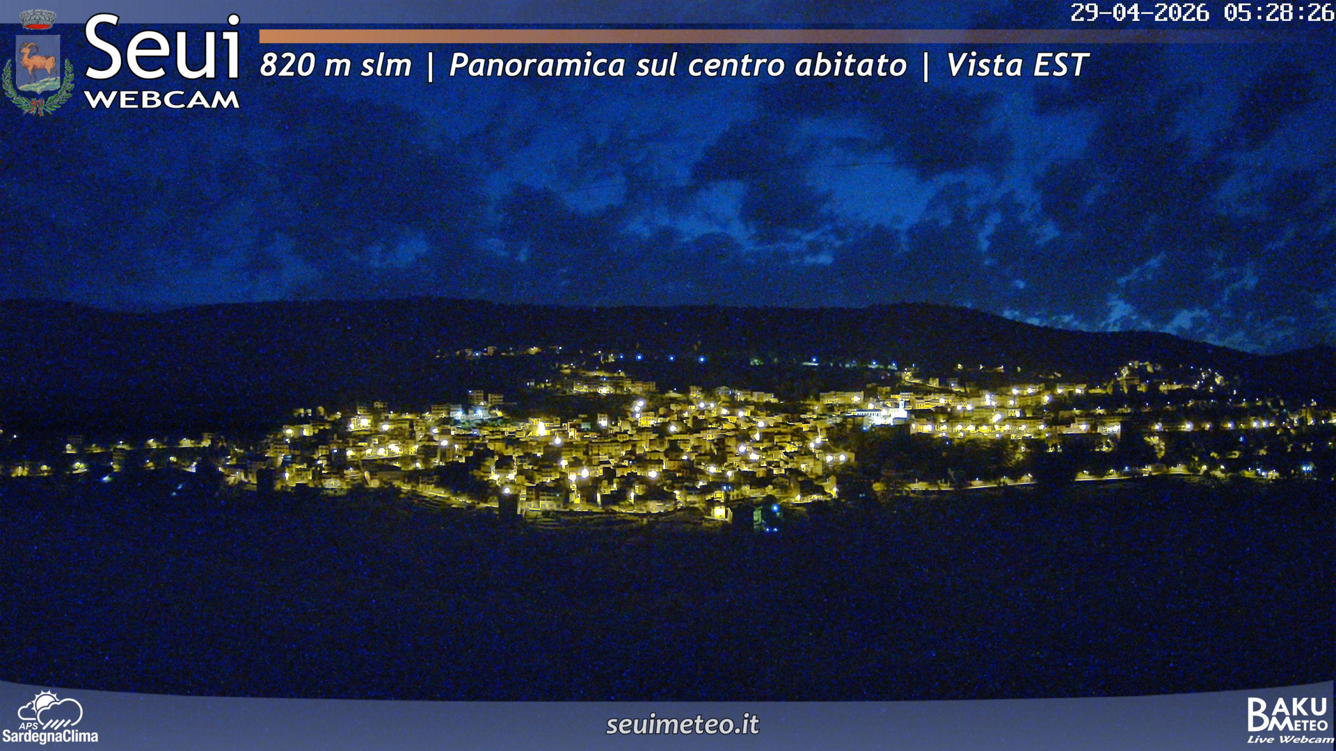 time-lapse frame, Seui Cuccaioni webcam