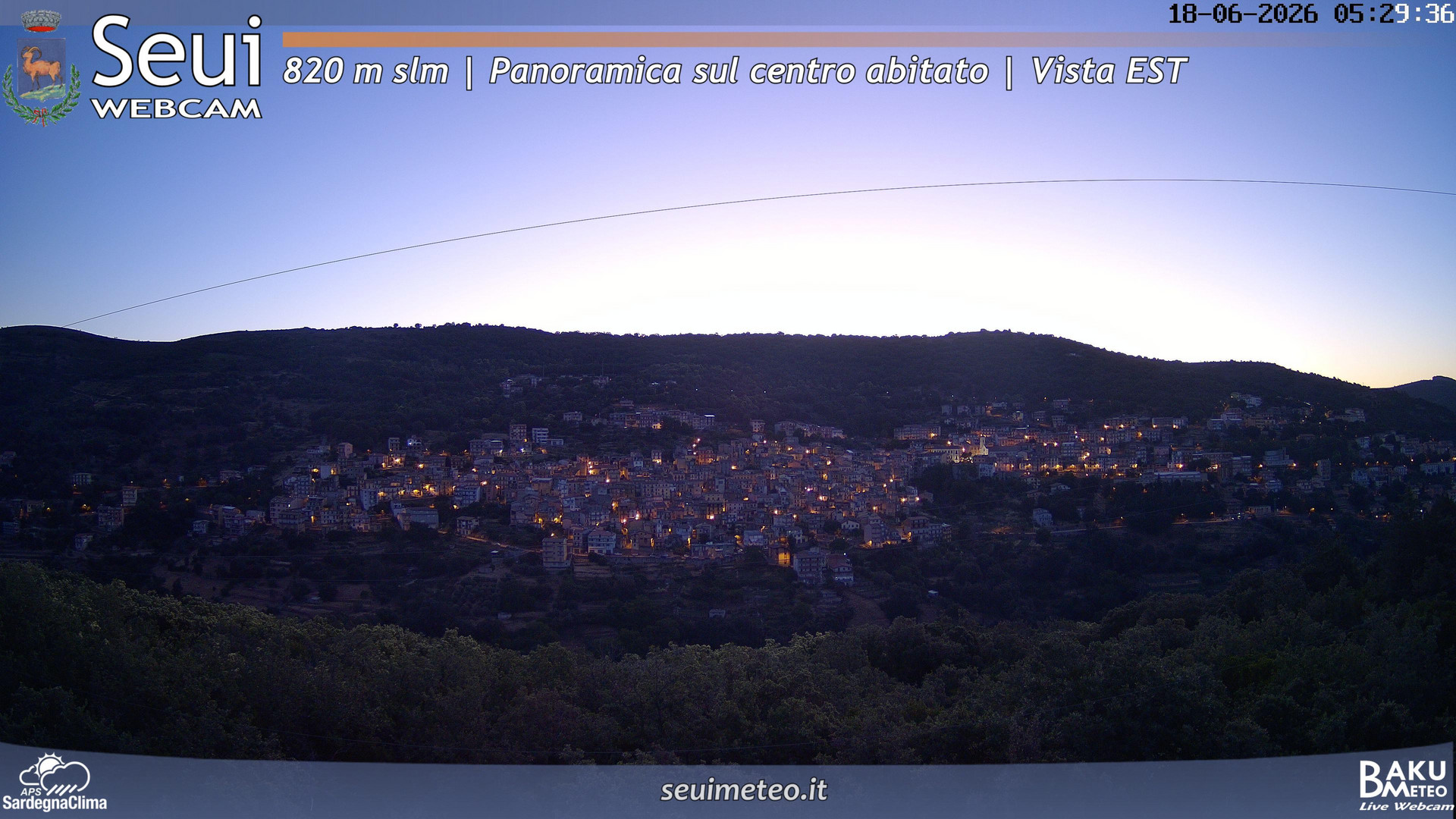 time-lapse frame, Seui Cuccaioni webcam