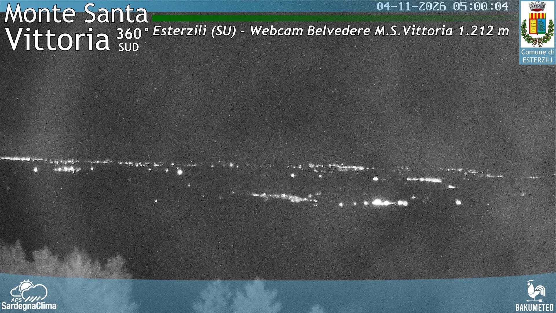 time-lapse frame, Monte Santa Vittoria Sud webcam