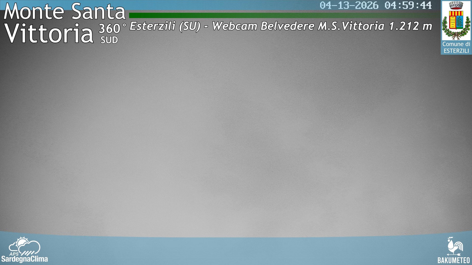 time-lapse frame, Monte Santa Vittoria Sud webcam