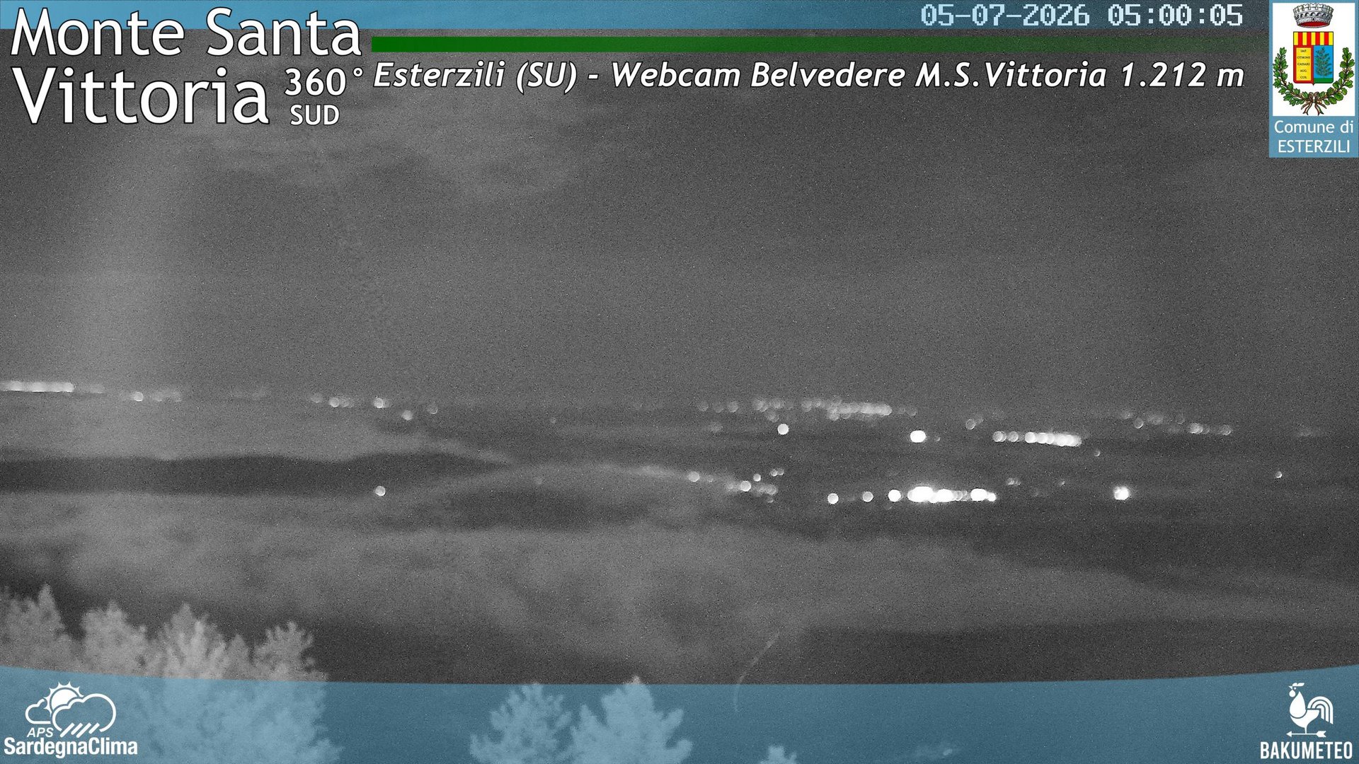 time-lapse frame, Monte Santa Vittoria Sud webcam