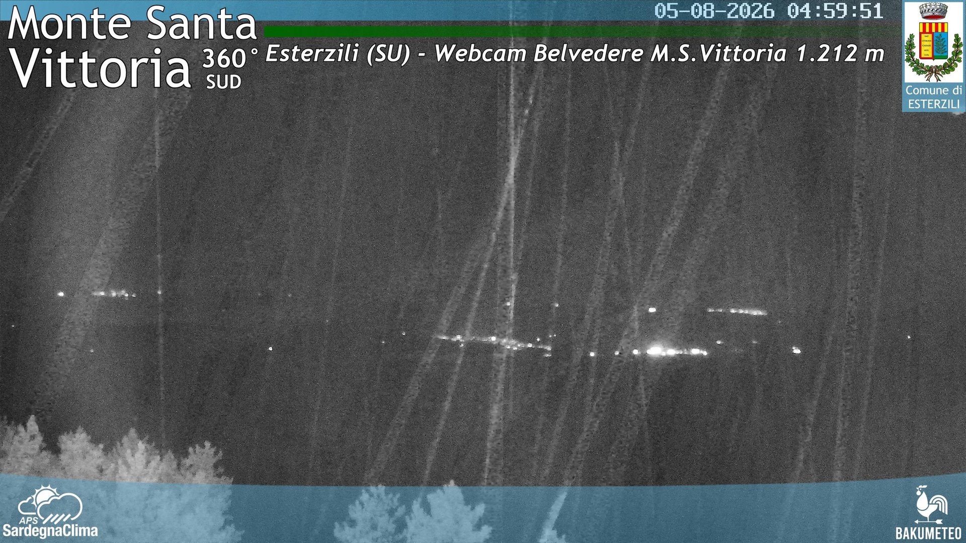 time-lapse frame, Monte Santa Vittoria Sud webcam