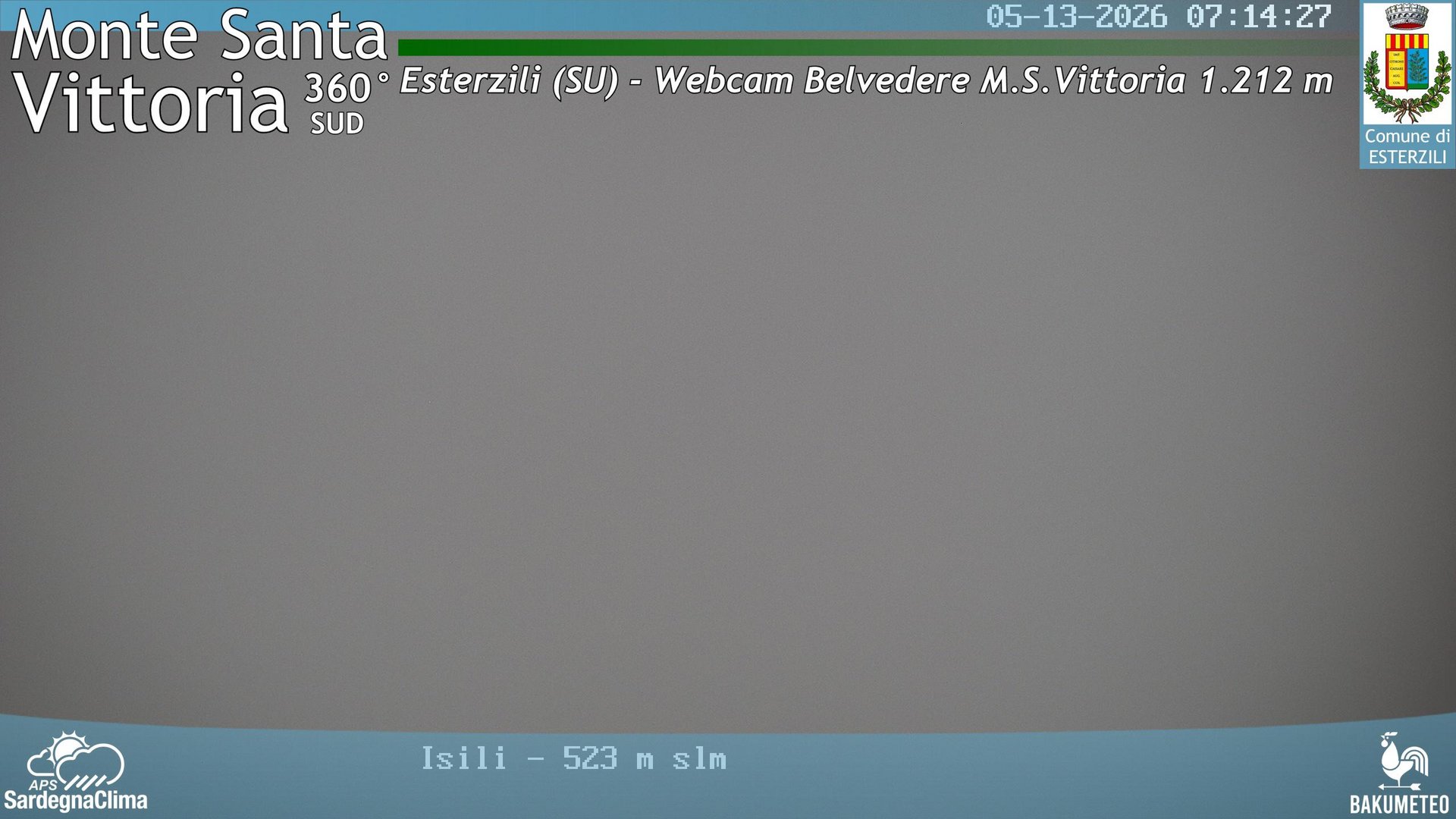 time-lapse frame, Monte Santa Vittoria Sud webcam