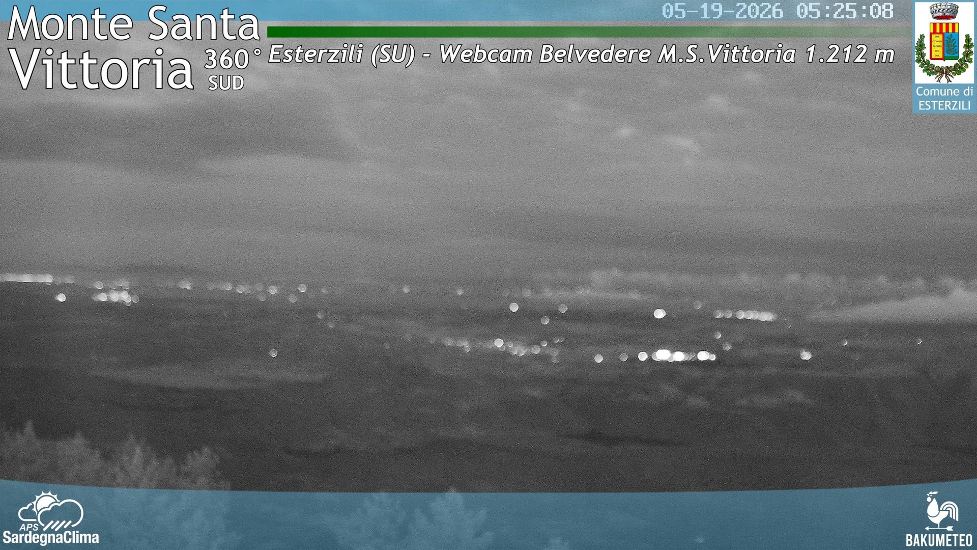 time-lapse frame, Monte Santa Vittoria Sud webcam