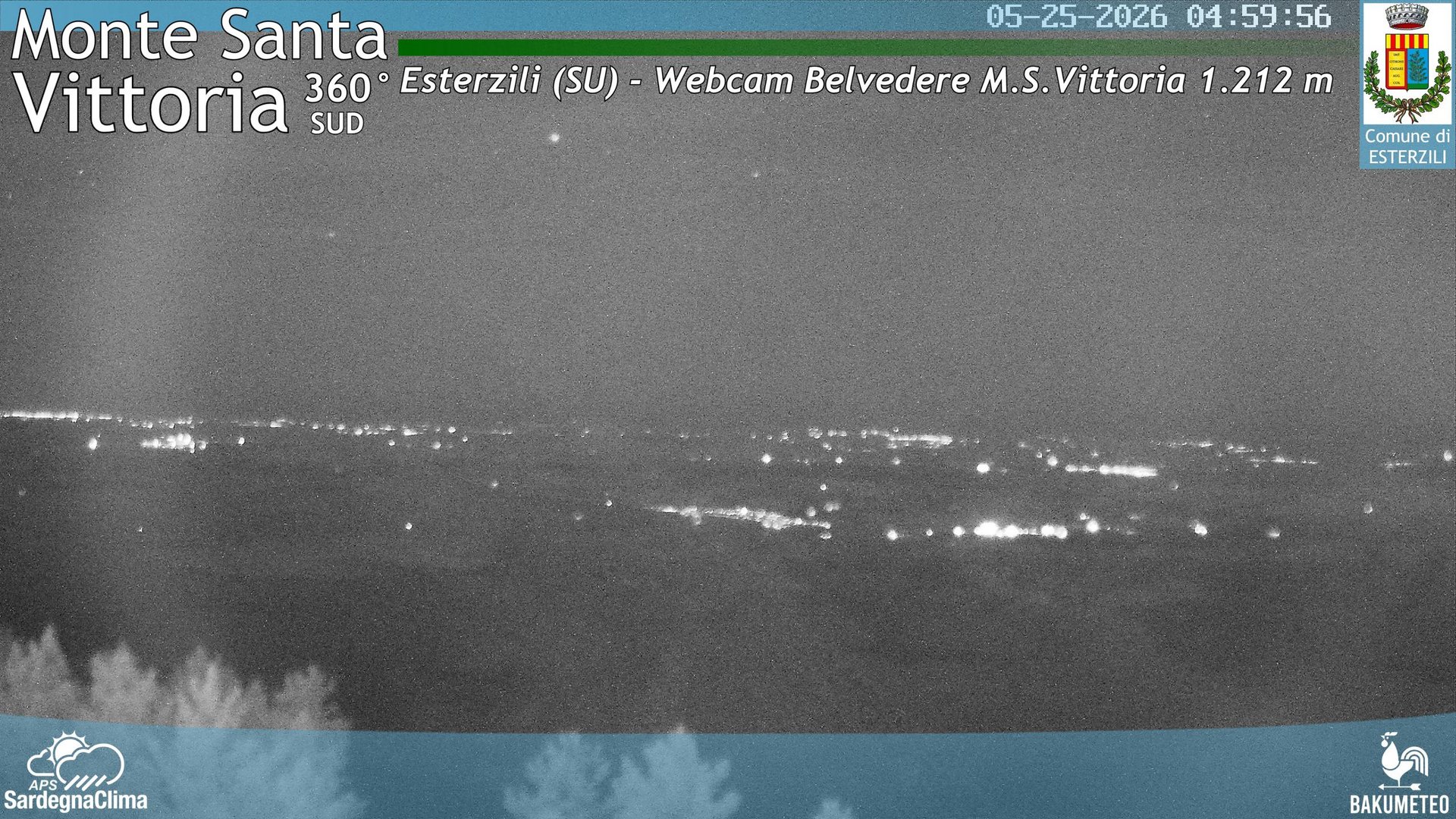 time-lapse frame, Monte Santa Vittoria Sud webcam