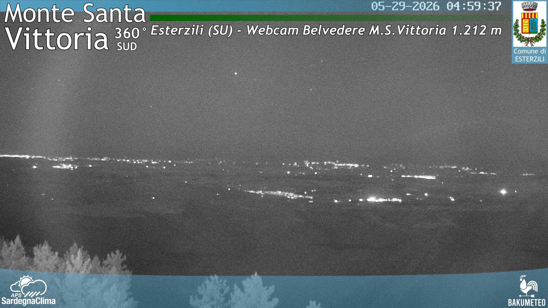 time-lapse frame, Monte Santa Vittoria Sud webcam