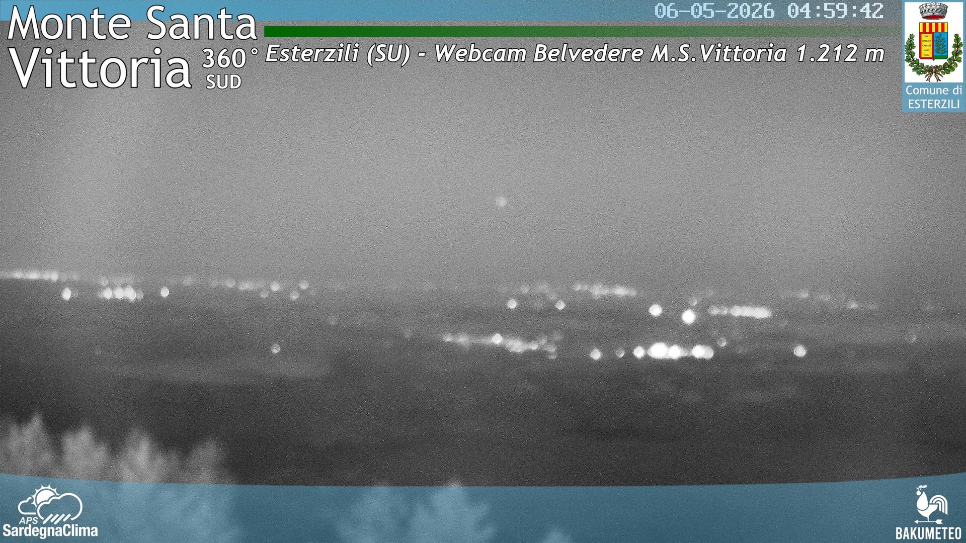 time-lapse frame, Monte Santa Vittoria Sud webcam